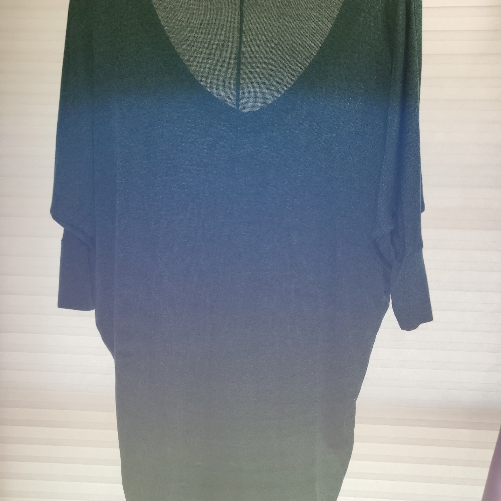 MARKET & SPRUCE Aleah heathered V-Neck Dolman Top Small Green